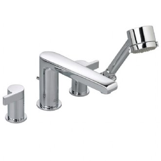 American Standard 2590.901 Studio Double Handle Roman Tub Filler Faucet with Personal Hand Shower - Polished Chrome